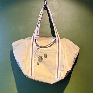 R. Riveter Large Margot Beige Tote Bag